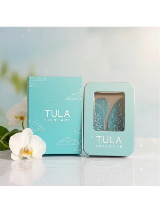 TULA Skincare Reusable Eye Patches Glow & Get It Silicone Under Eye Mask Set - Picture 1 of 4